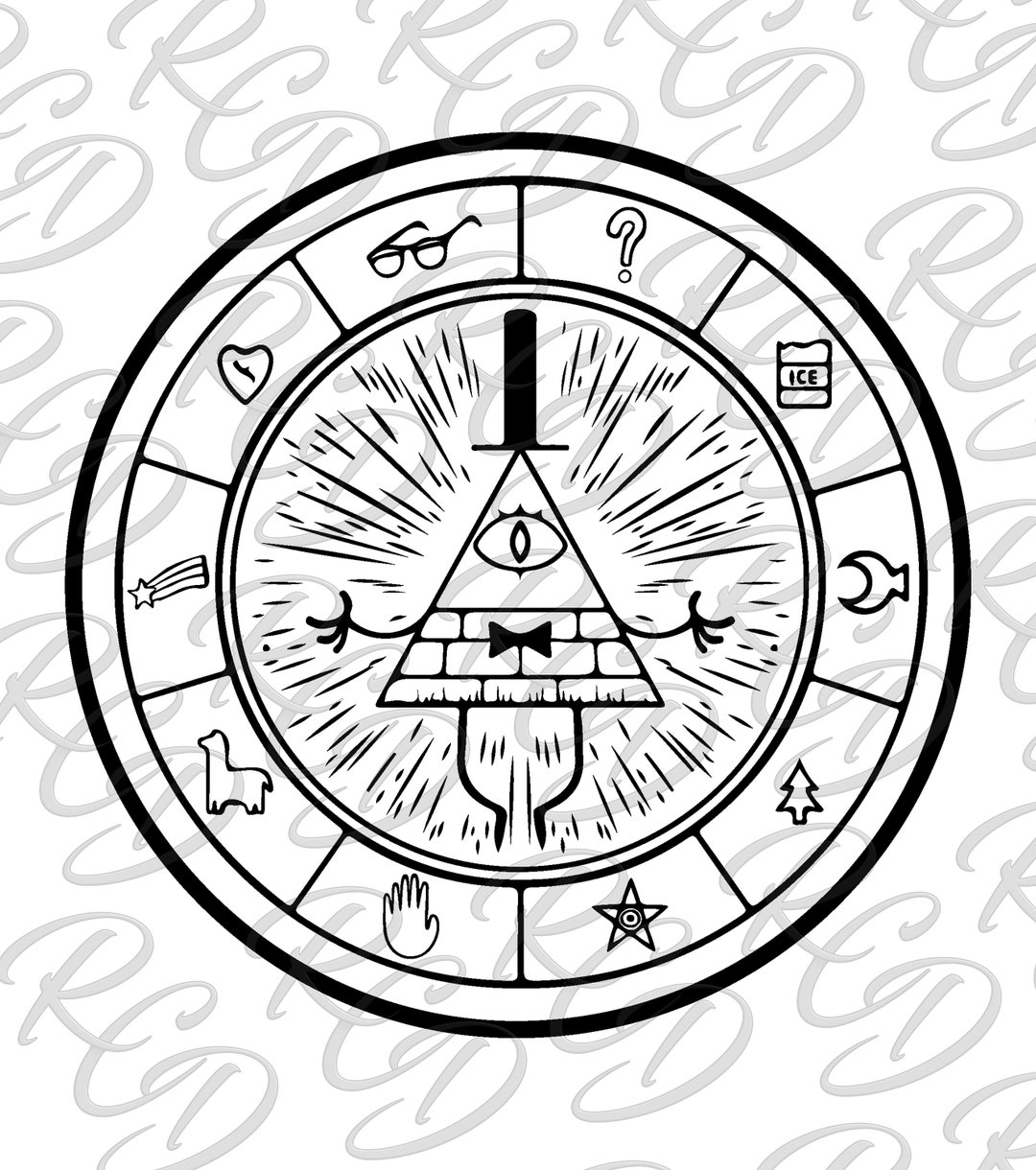 Bill Cipher Gravity Falls Etsy Australia
