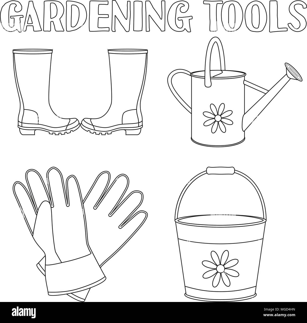 tools coloring sheet