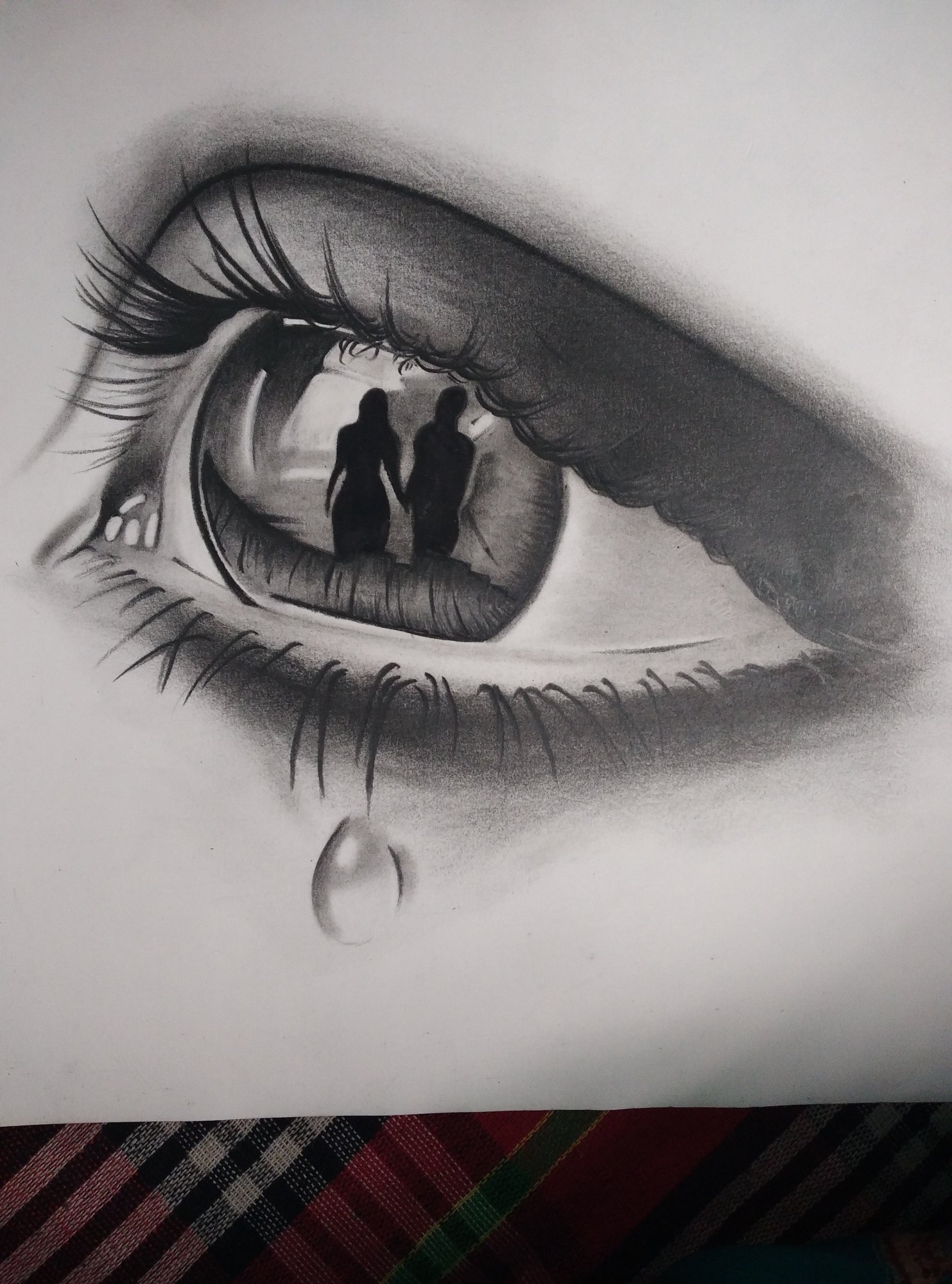 Black And White Glass Pencil white Sheet Beautiful Pencil Art Of An Eye Size A4 At 700 sheet In Siliguri
