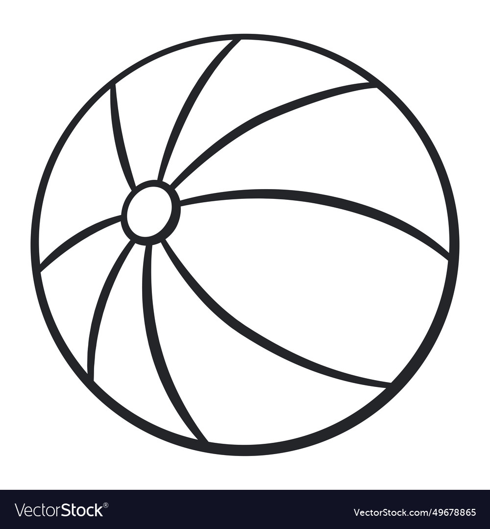 beach ball drawing