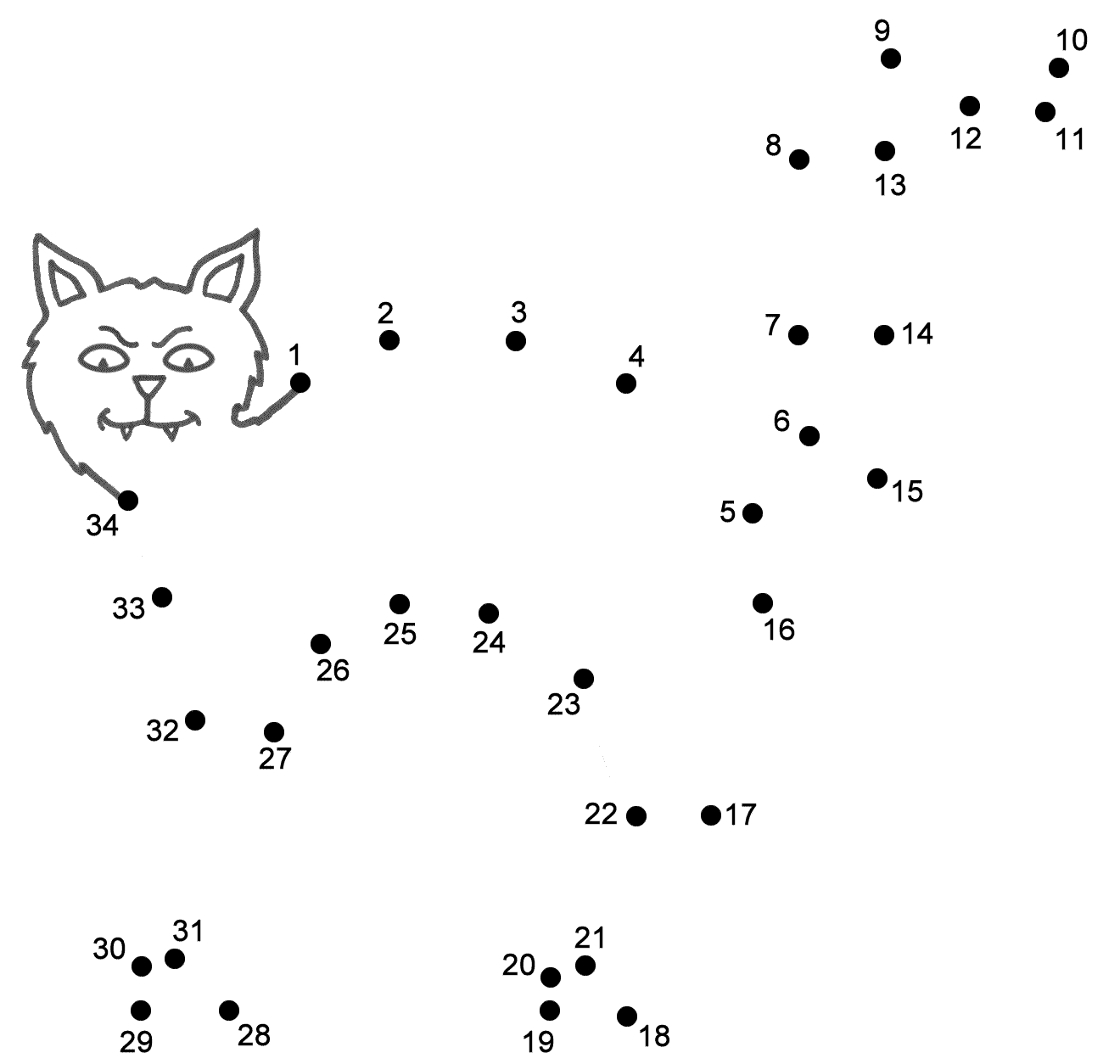 halloween connect the dots printable