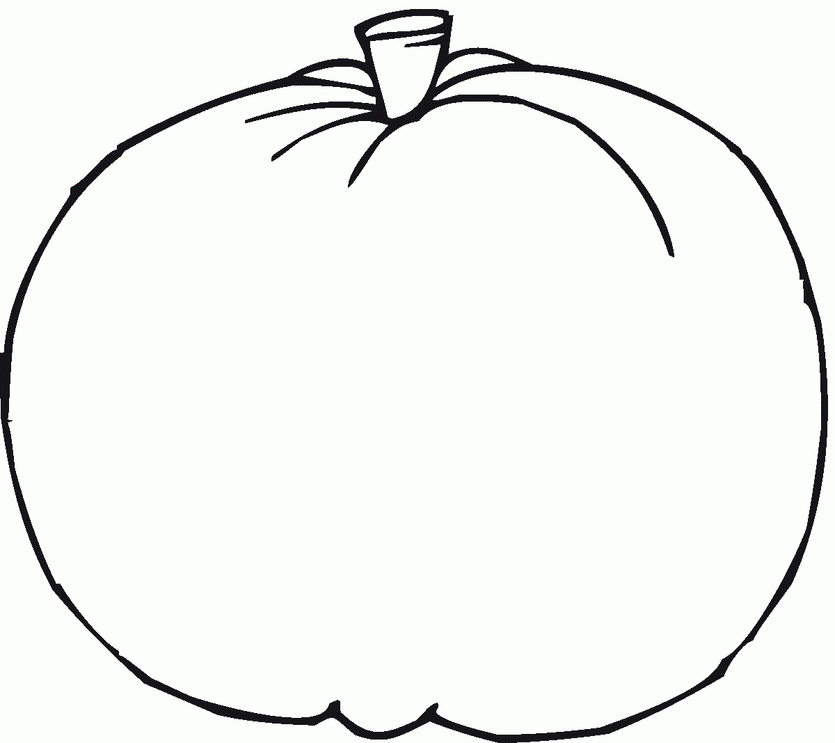 Blank Pumpkin Coloring Pages Educative Printable