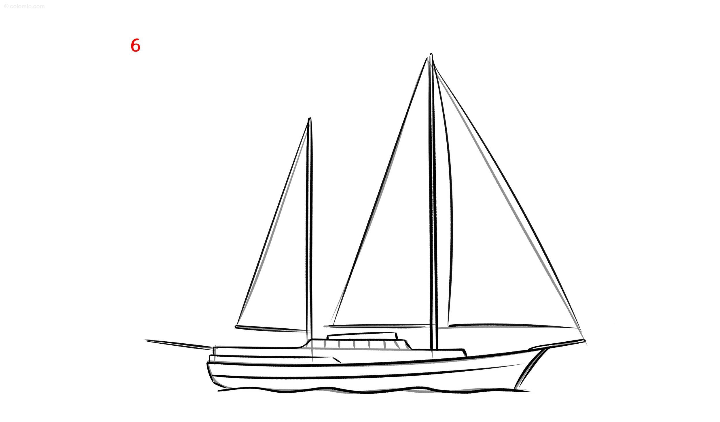 Boat Drawing Ideas How To Draw A Ship Step By Step