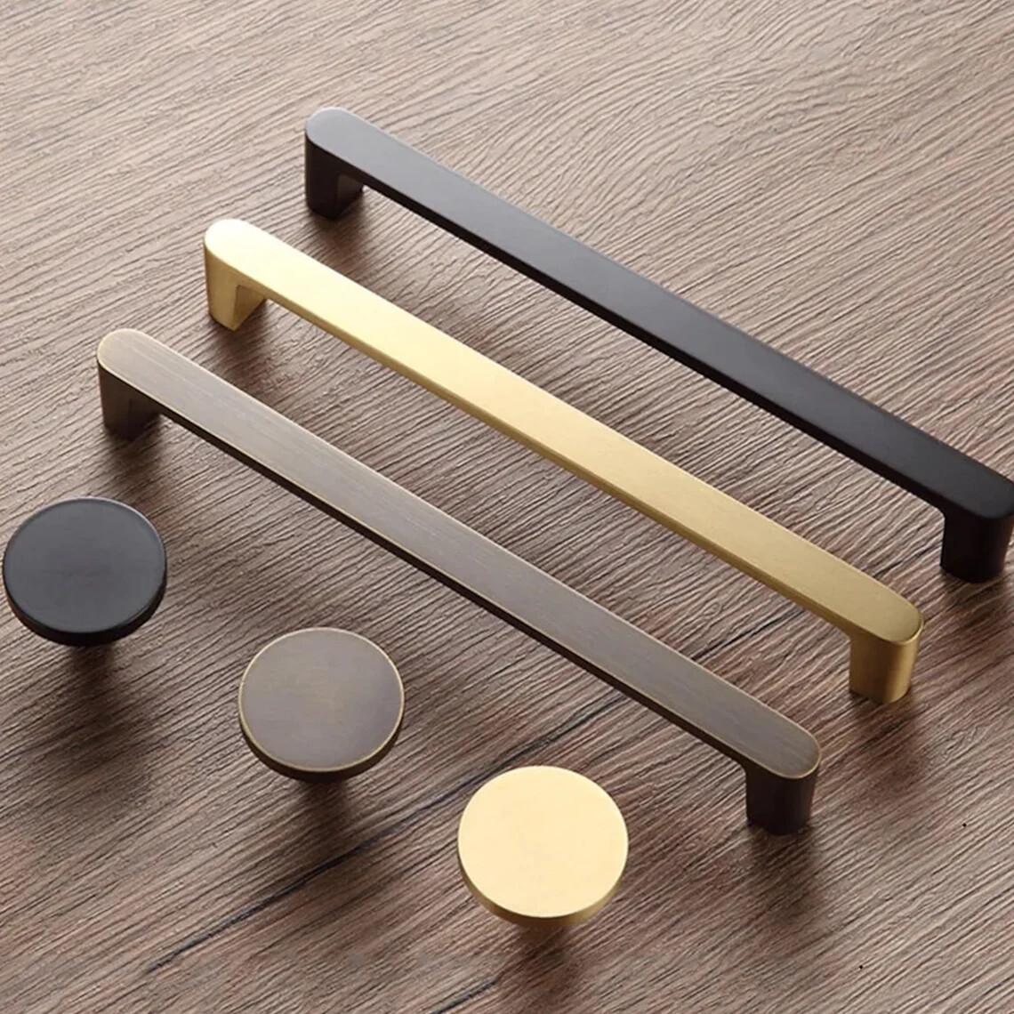 Brass Cabinet Handle Pull Black Bronze Vanity Dresser Drawer Knob Cupboard Pull EBay