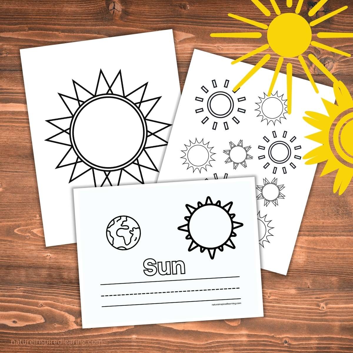 sun coloring pages free printable