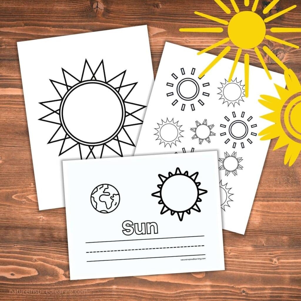 free sun coloring sheet