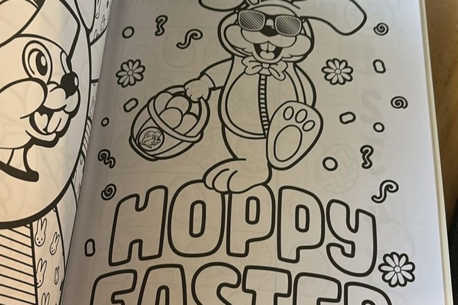 Buc ee s Easter Coloring Activity Book 36 Fun BOLD Pages EBay