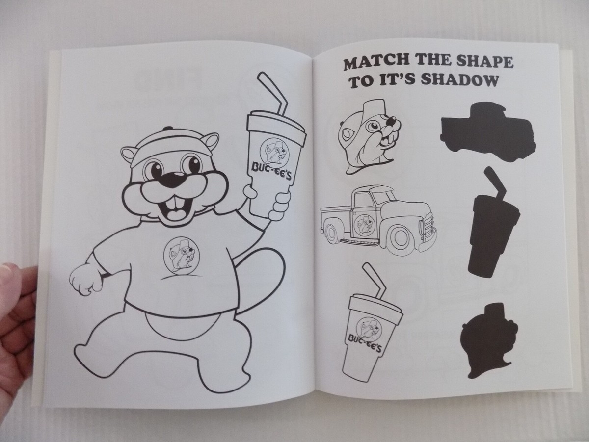 Buc ees Beaver Coloring And Activity Book And Crayons 30 Pages Promo Items NOS EBay
