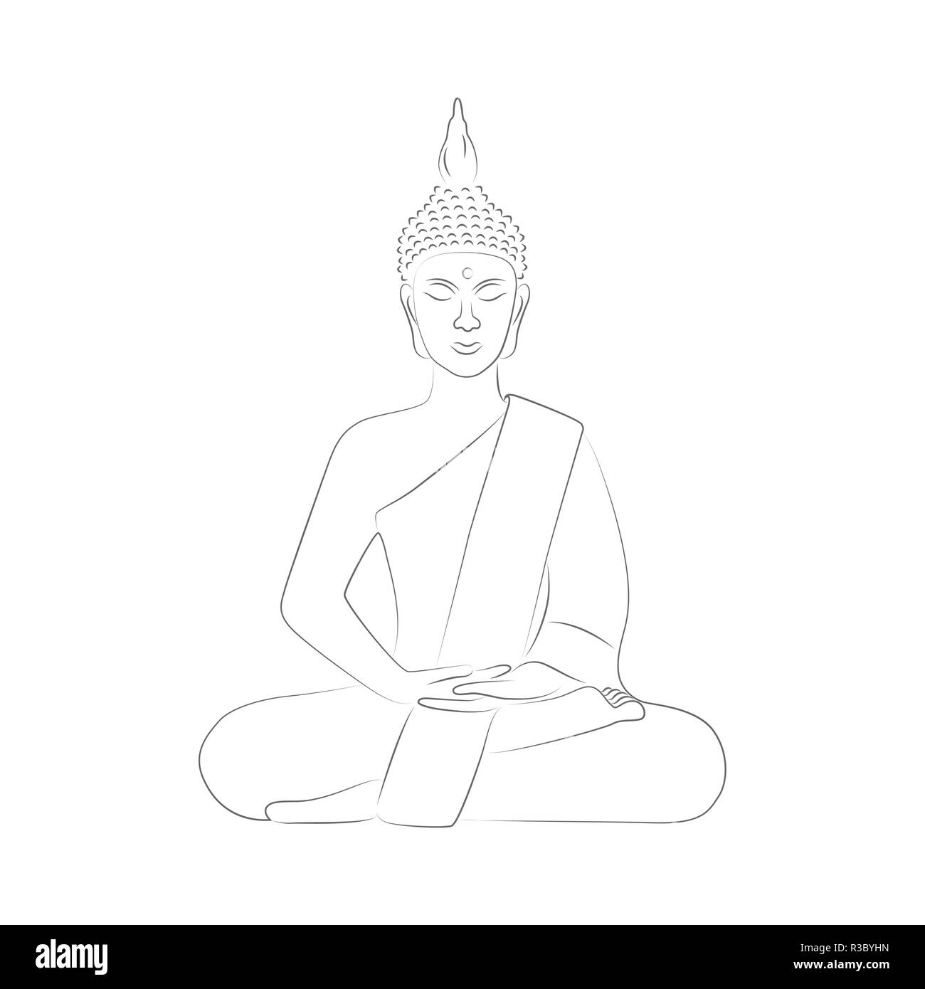 buddha drawing