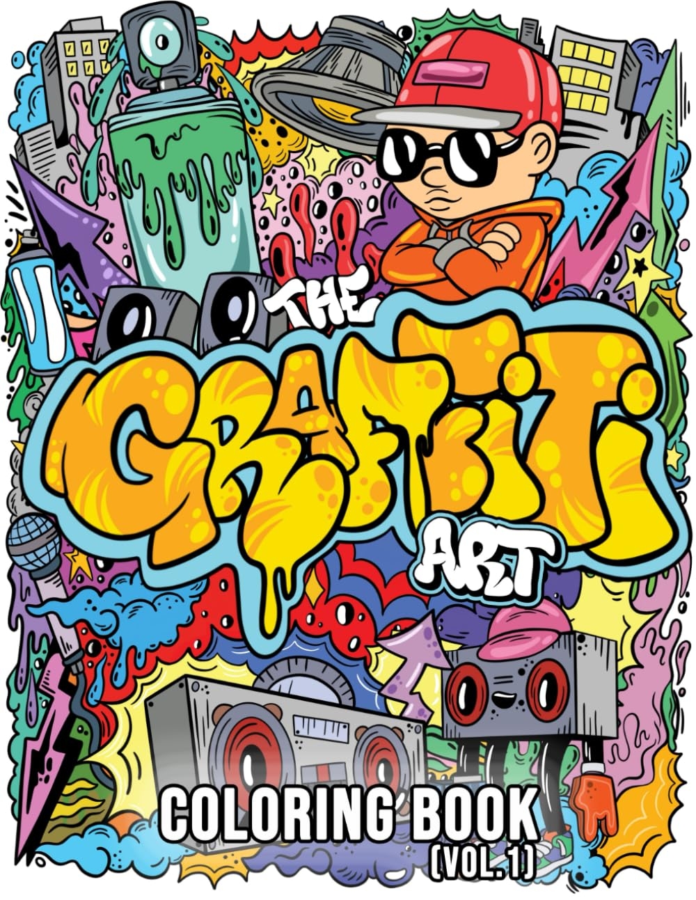 Buku Mewarnai Seni Graffiti Vol 1 Desain Keren Indonesia Ubuy