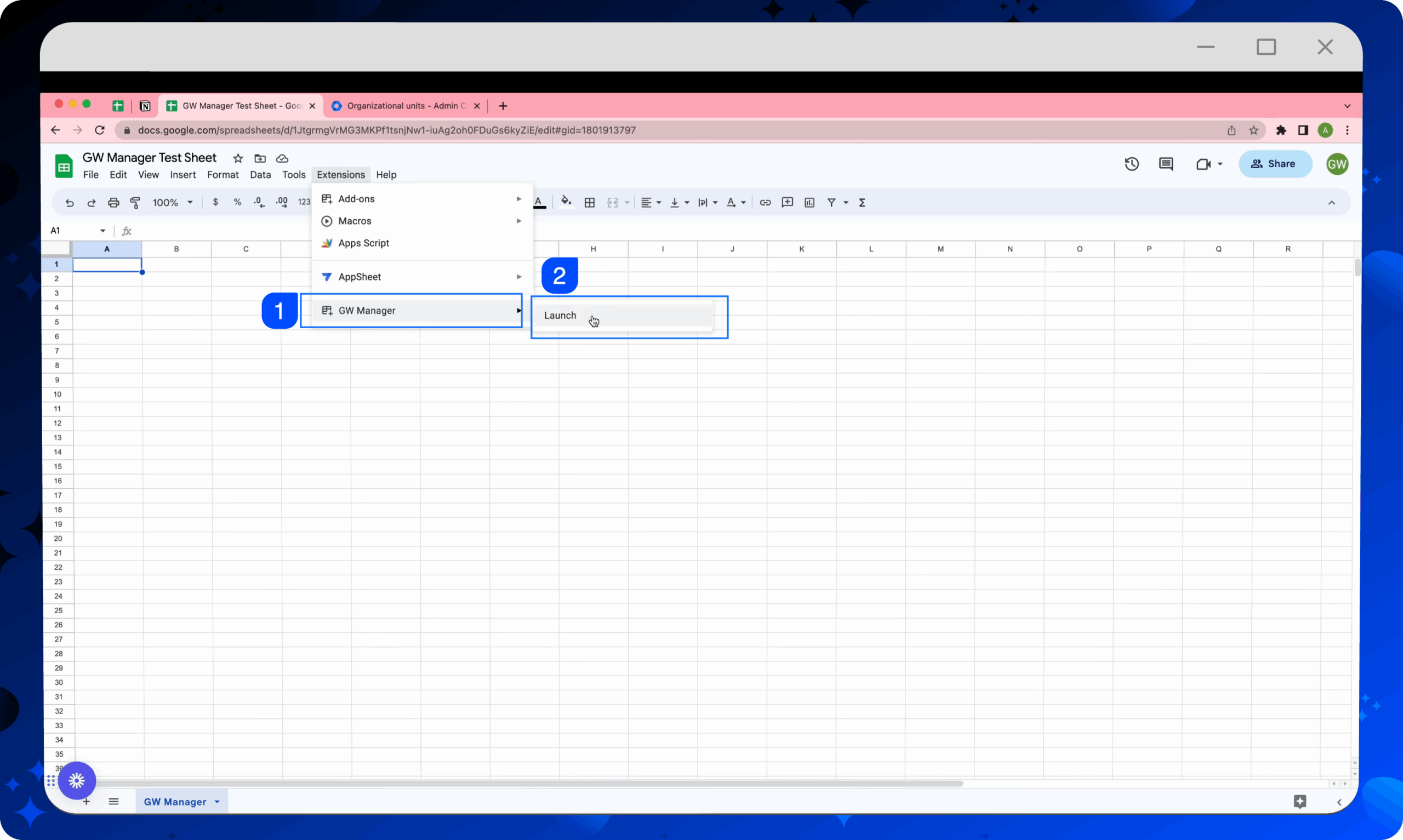 google sheets adding units after number