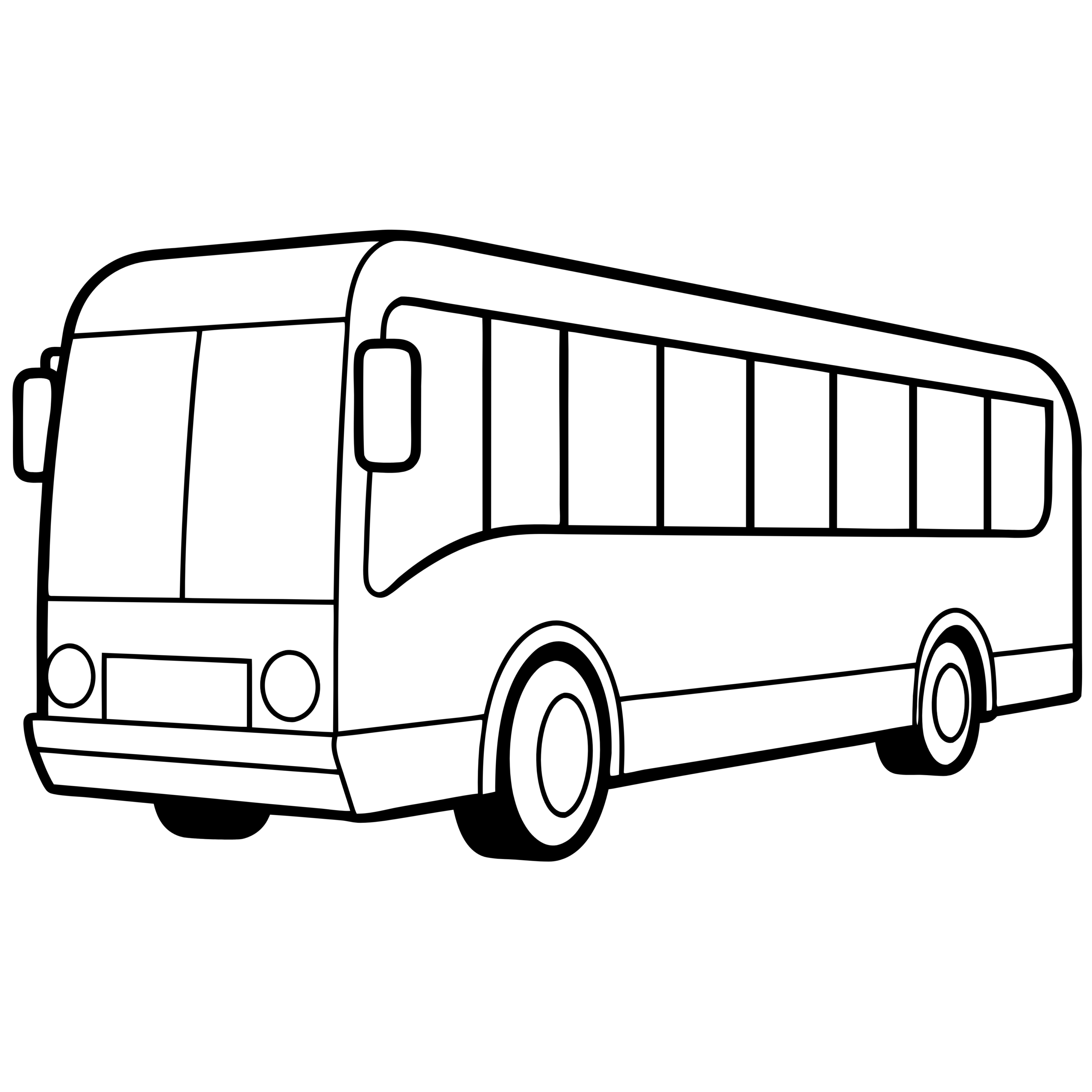 Bus Coloring Page Download And Print simple Bus Drawing easy Bus 
