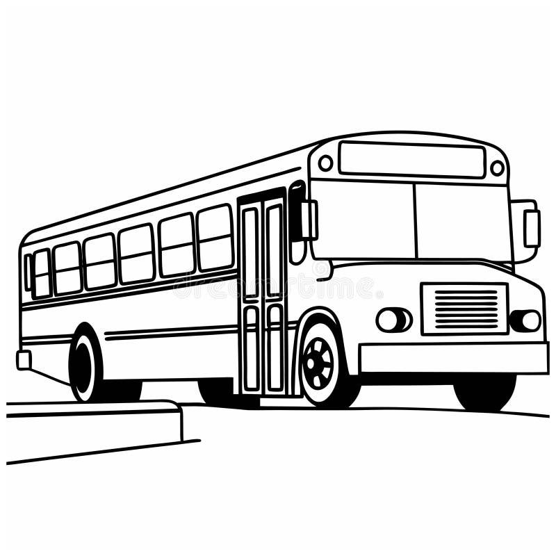 Bus Drawing Road Stock Illustrations 6 346 Bus Drawing Road 
