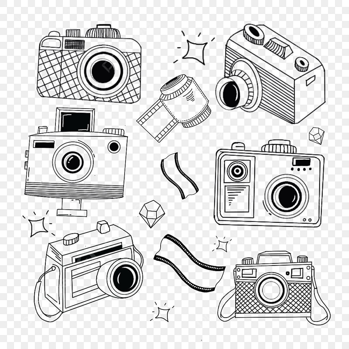 how to draw a camera