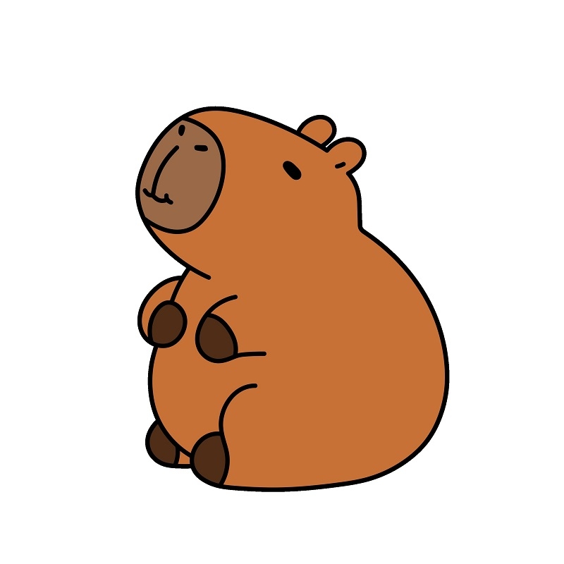 Capybara Drawing Tutorial How To Draw Capybara Step By Step