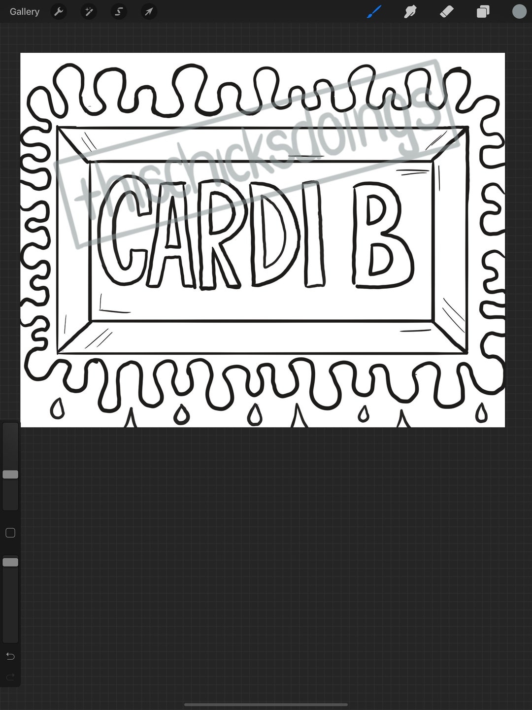 cardi b coloring pages printable