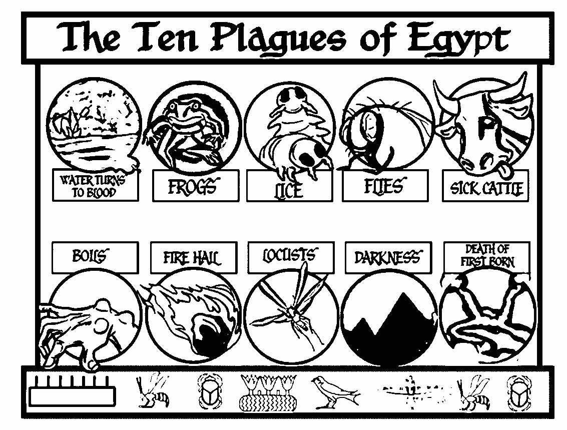10 plagues of egypt coloring pages