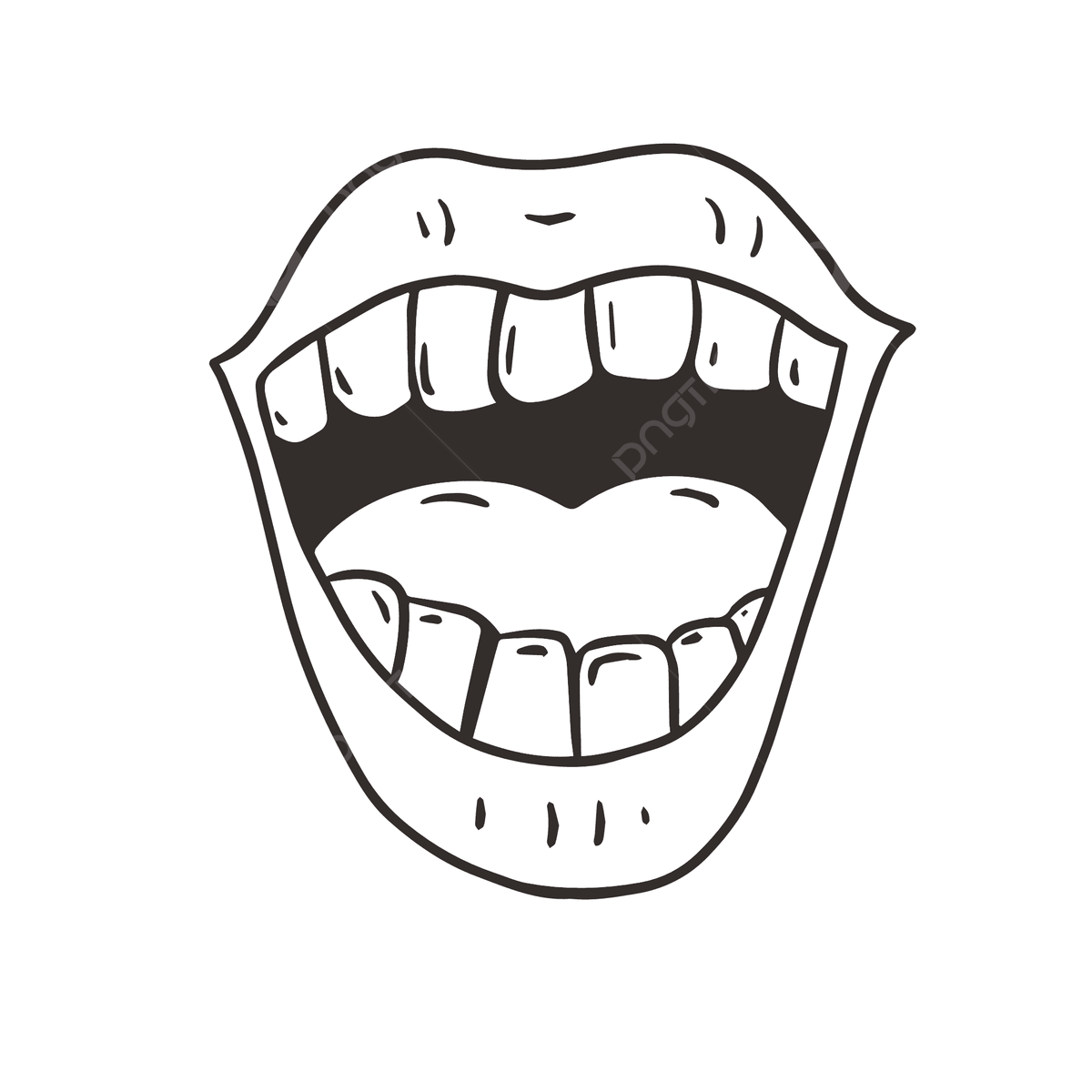 mouth drawing