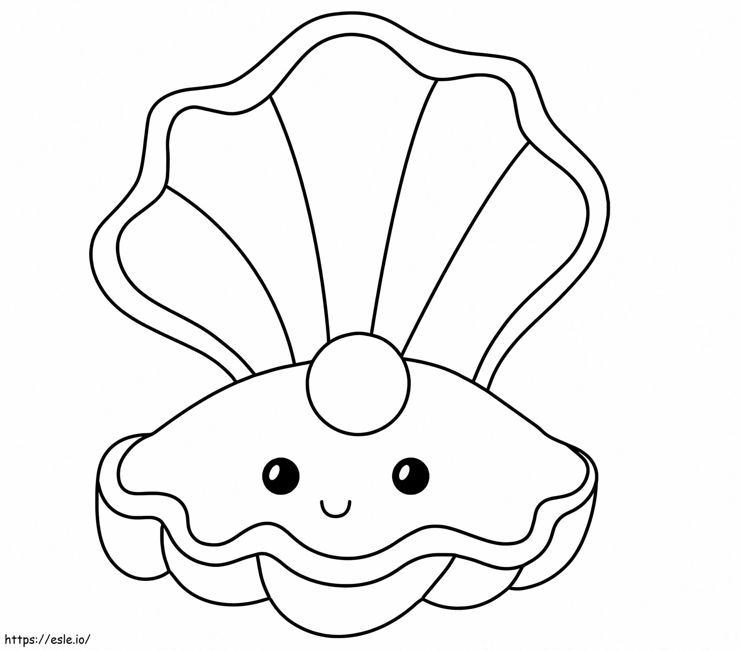 printable sea shell coloring pages