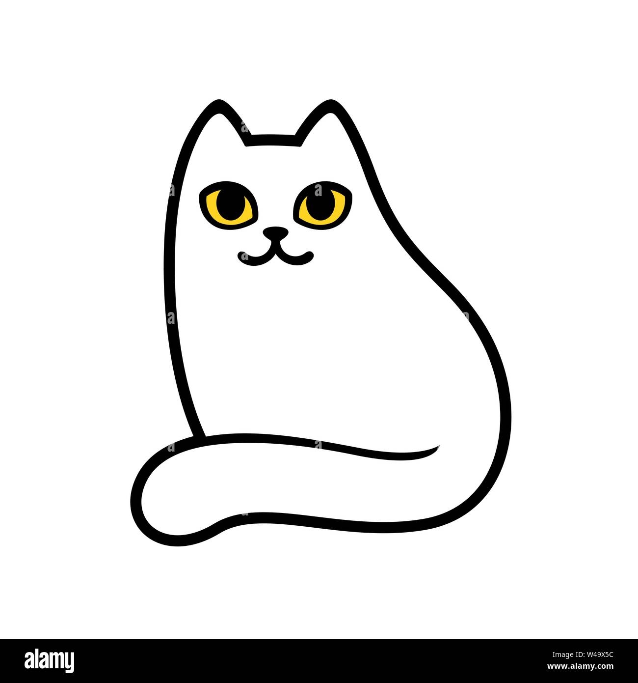 cat drawing cartoon