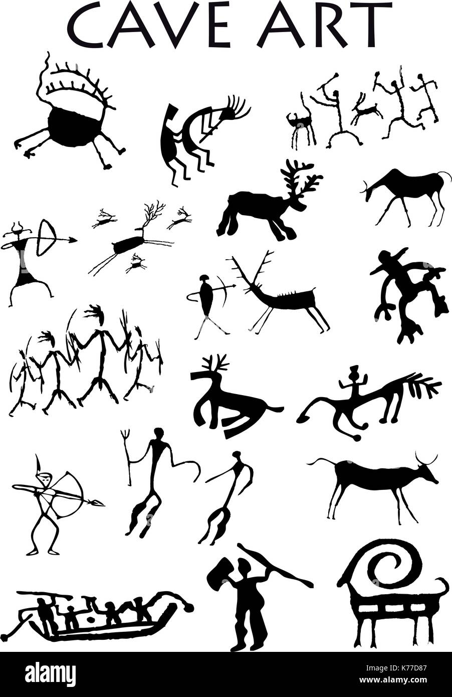 Cave Art Black And White Stock Photos U0026 Images Alamy