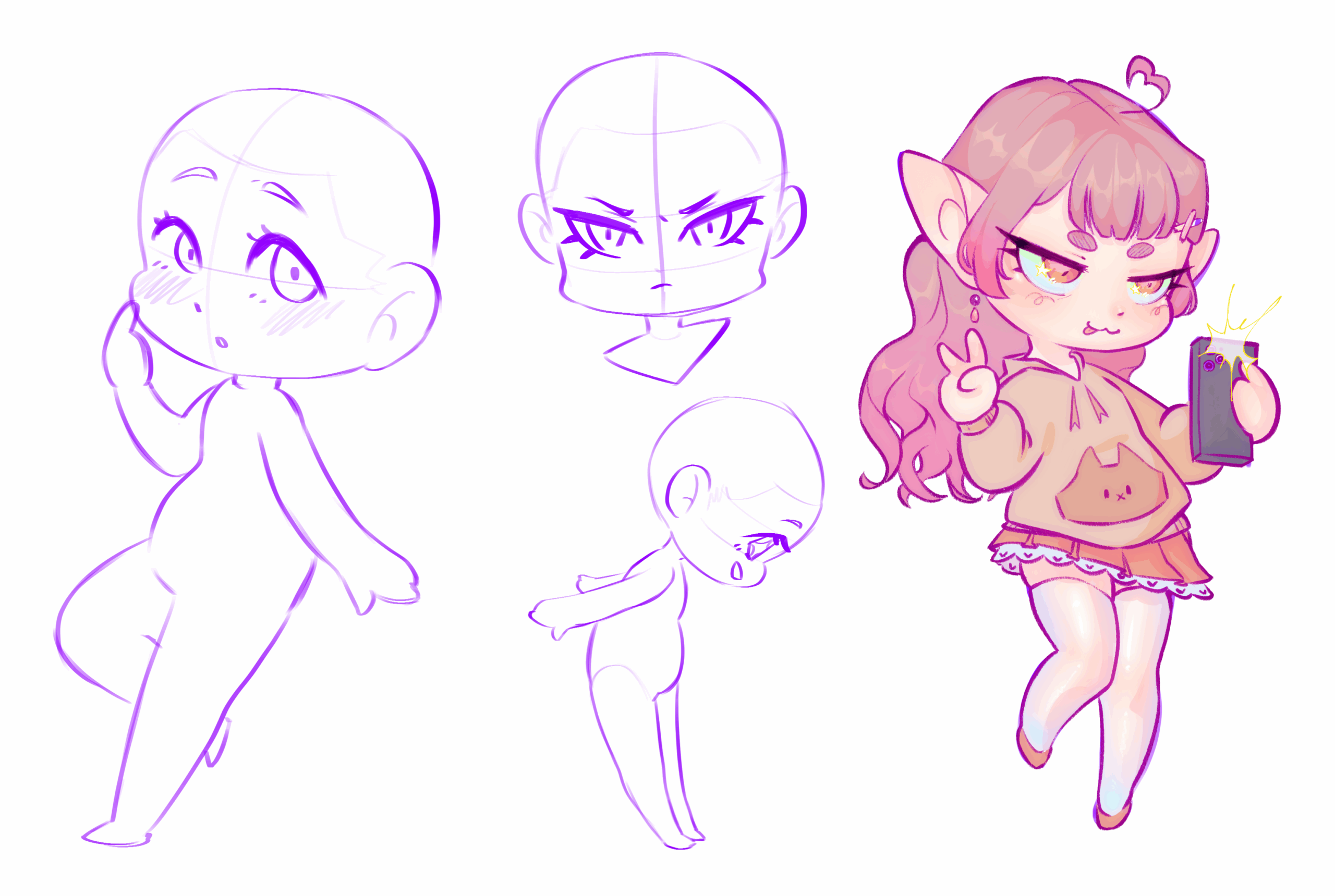 CHIBI BASES Limited Time For Free CLIP STUDIO ASSETS