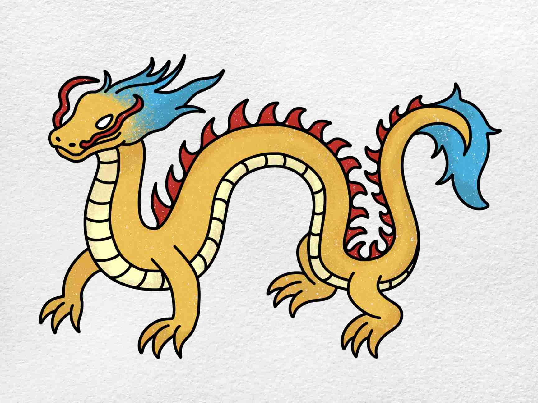 Chinese Dragon Drawing easy HelloArtsy