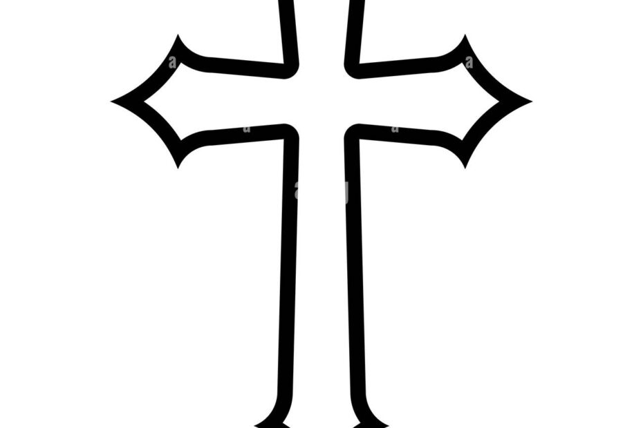 Christian Cross Drawing Hi res Stock Photography And Images Alamy