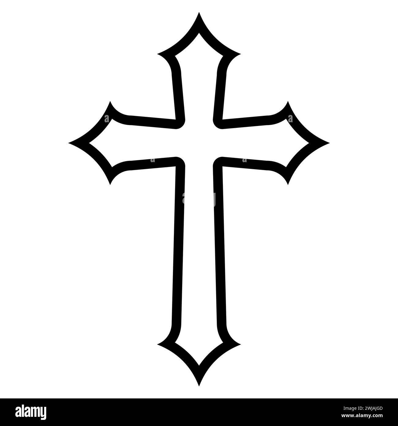 Christian Cross Drawing Hi res Stock Photography And Images Alamy