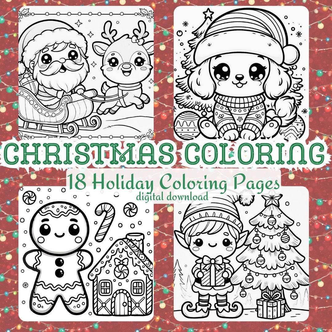 free downloadable christmas coloring pages