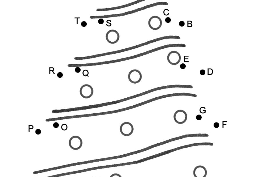 Christmas Tree Connect The Dots By Capital Letters Christmas