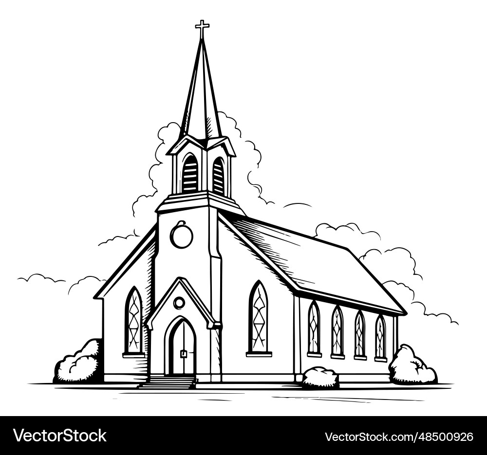 Church Sketch Vector Images over 5 500 