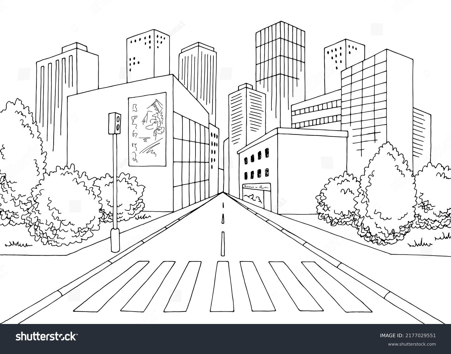 City Black White Drawing Lebih Dari 125 963 Gambar U0026 Ilustrasi Stok Yang Dapat Dibeli Lisensinya Tanpa Royalti Shutterstock