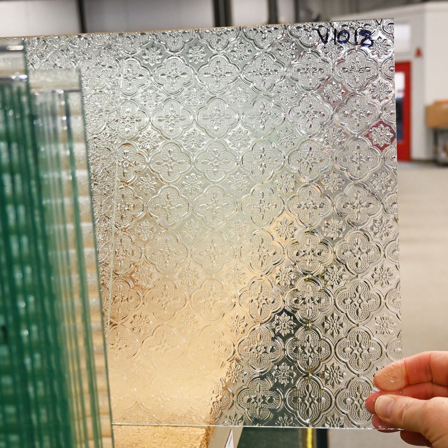 Clear Tapestry Stained Glass Sheets Textured Delphi