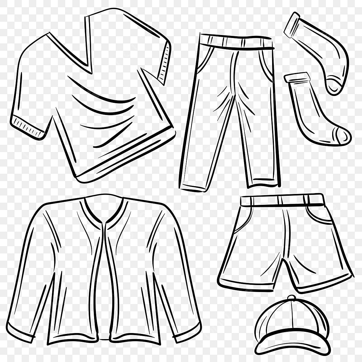 Clothes Drawing PNG Transparent Images Free Download Vector Files Pngtree