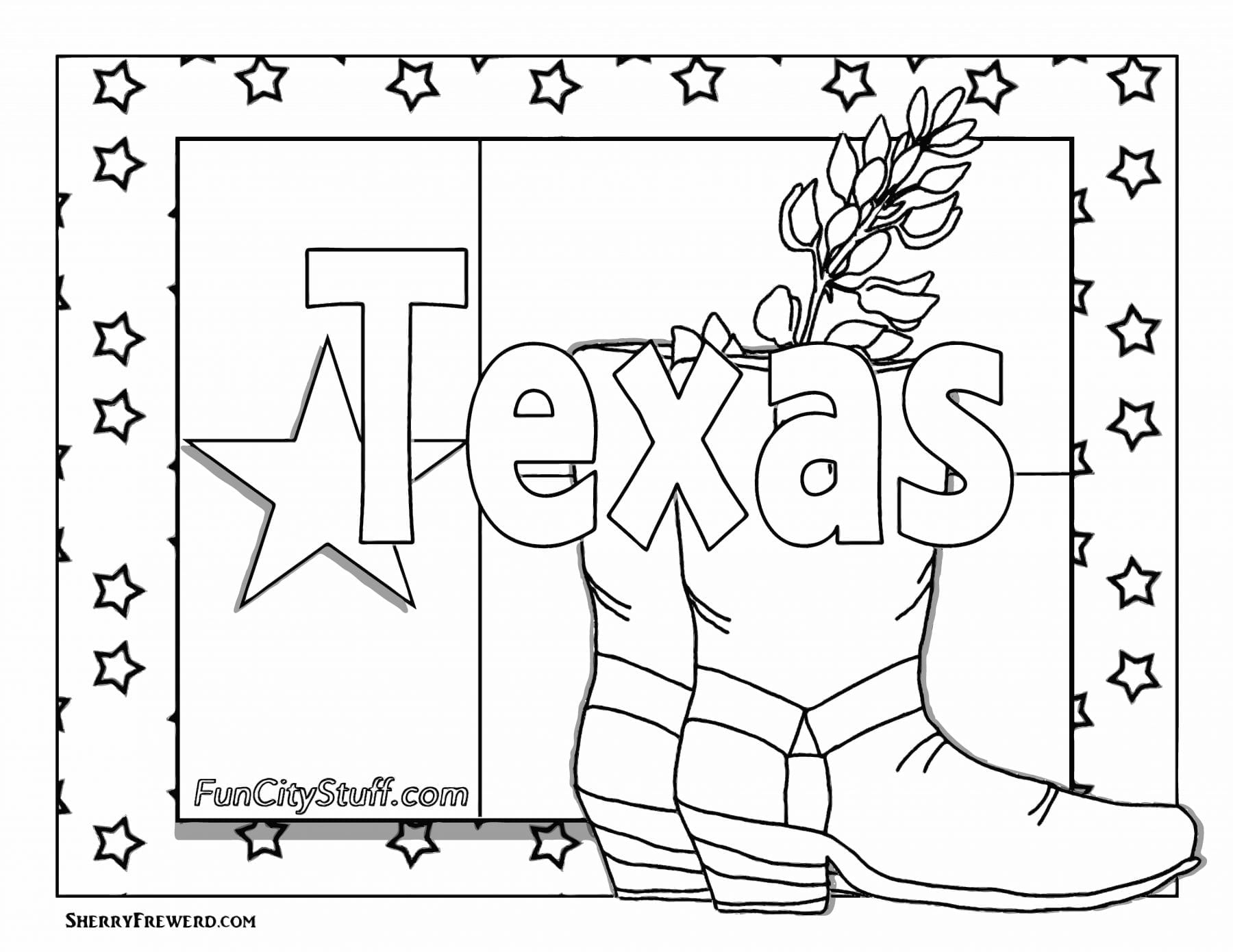 Color Your Cares Away Texas Style FunCity Stuff DFW