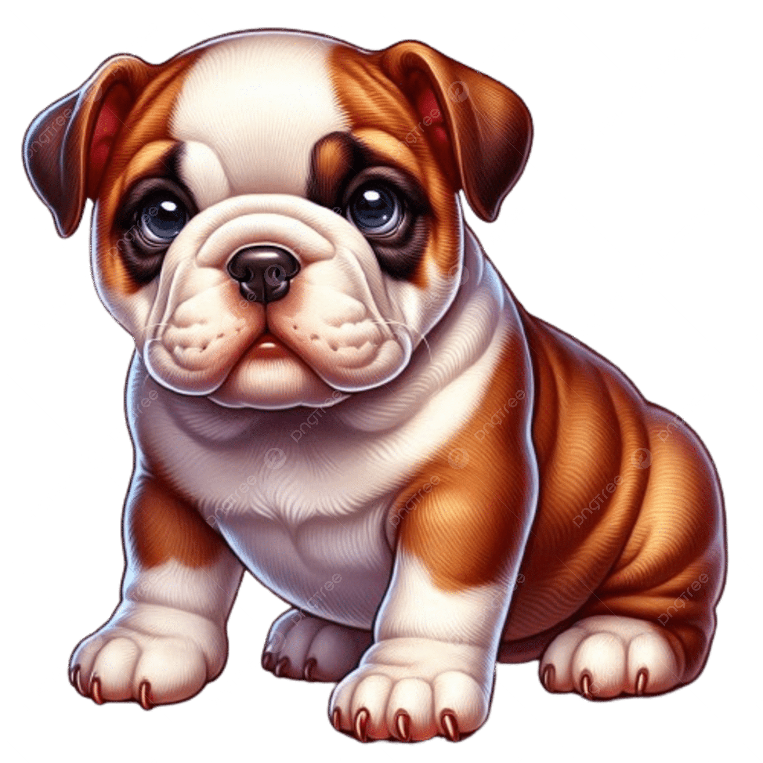 Colorful Bulldog Drawing PNG Transparent Images Free Download Vector Files Pngtree