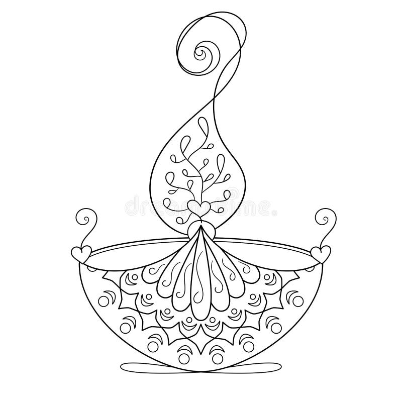 Coloring Diwali Stock Illustrations 2 464 Coloring Diwali Stock 