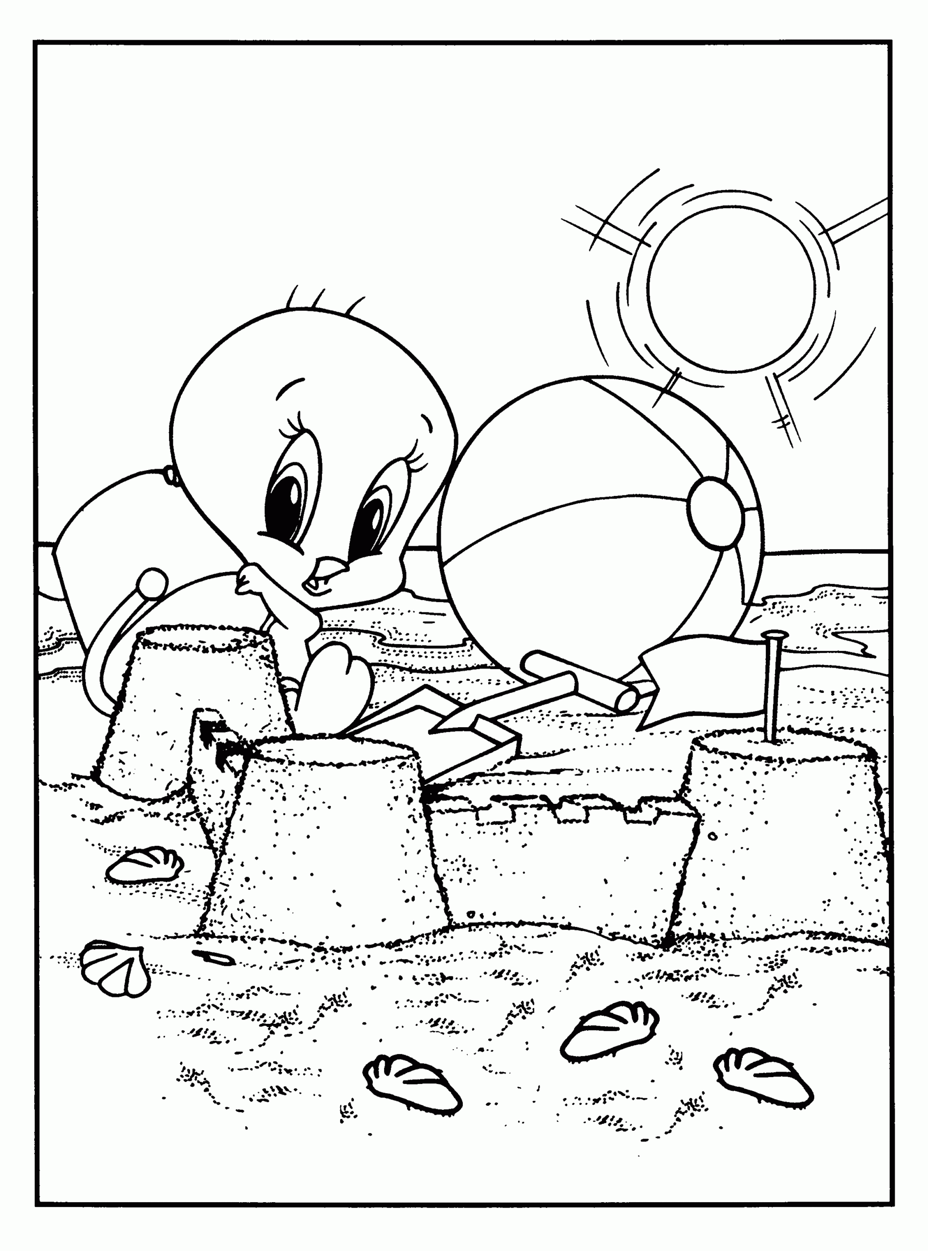 baby tweety bird coloring pages