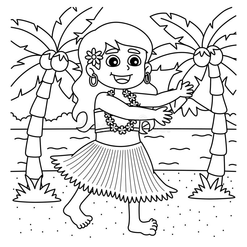 Coloring Page Hawaiian Stock Illustrations 558 Coloring Page Hawaiian Stock Illustrations Vectors U0026 Clipart Dreamstime