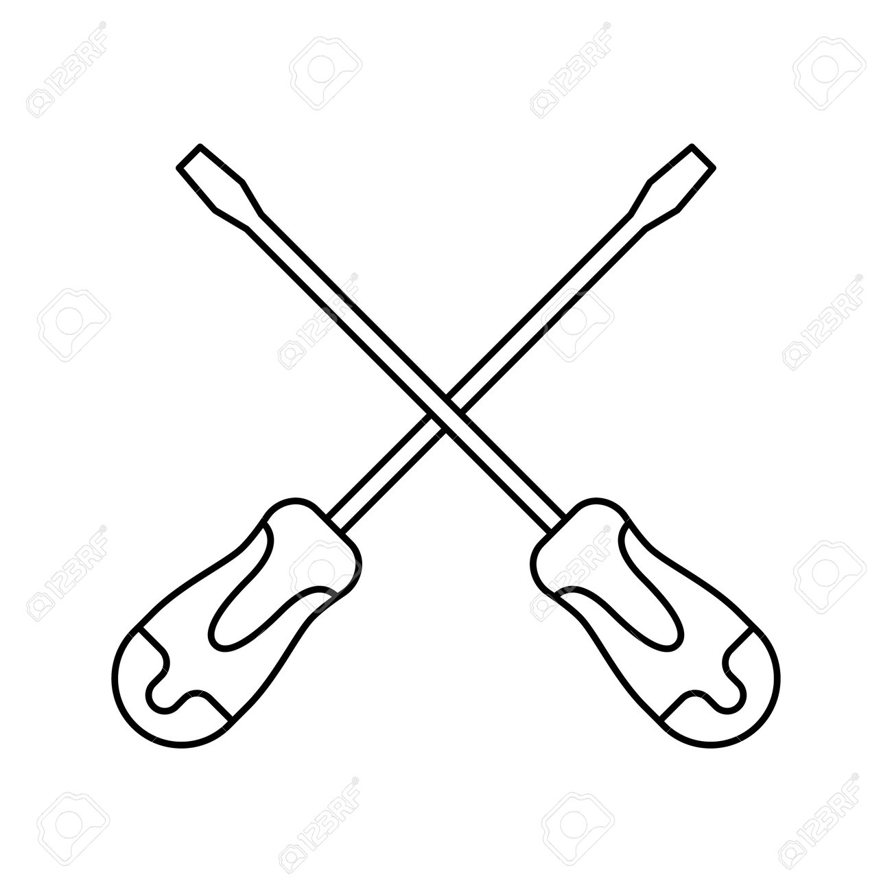 Coloring Page With Screwdriver For Kids Royalty Free SVG Cliparts Vectors And Stock Illustration Image 190781241 