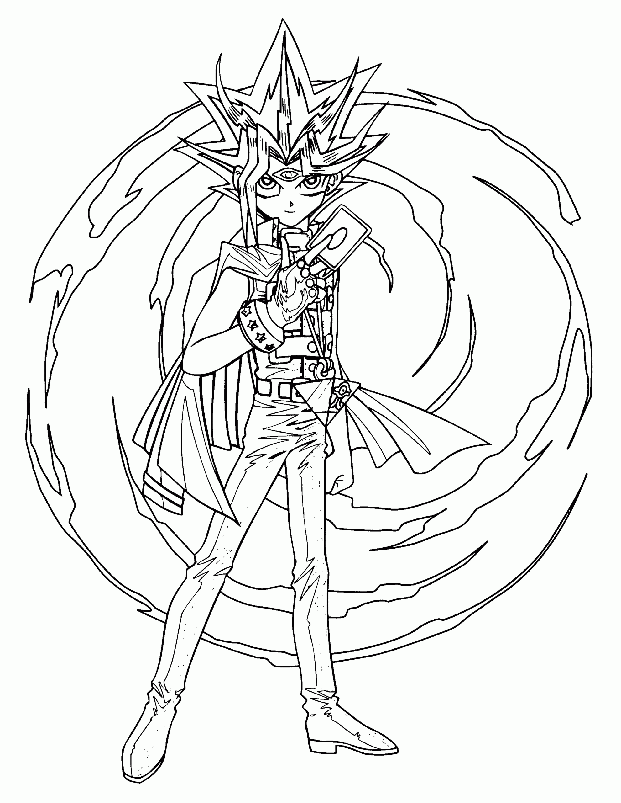 Coloring Page Yu Gi Oh Coloring Pages 60