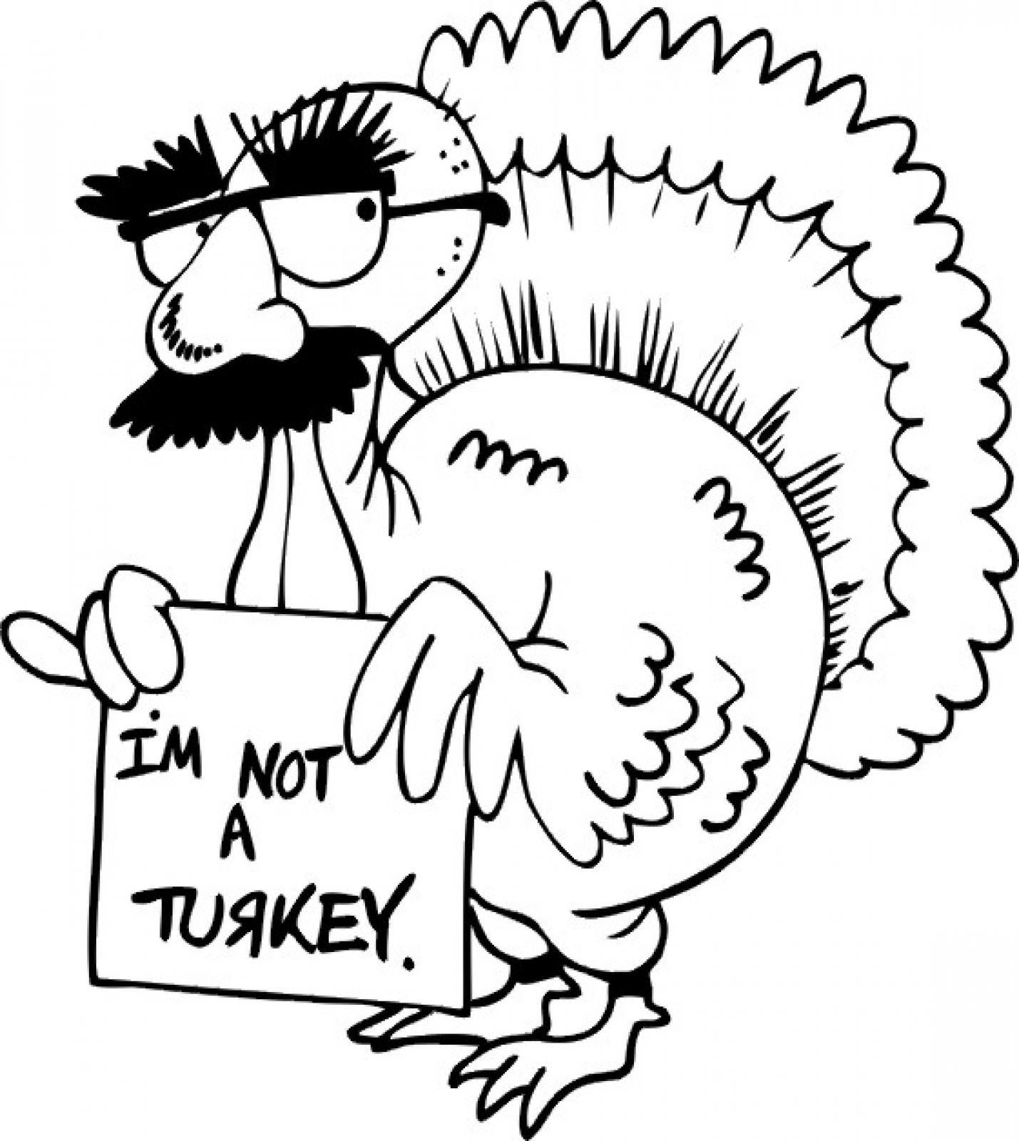 turkey thanksgiving coloring sheet