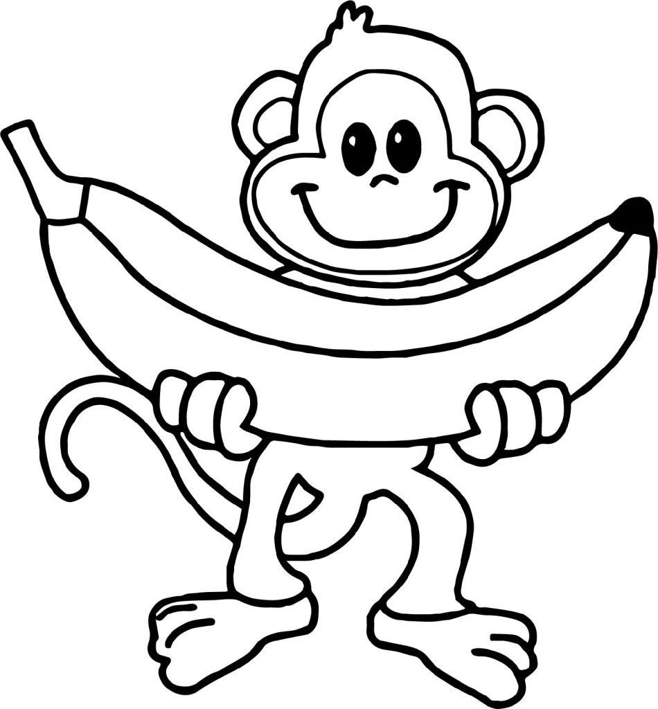 Coloring Pages Monkey Coloring Pages Cartoon