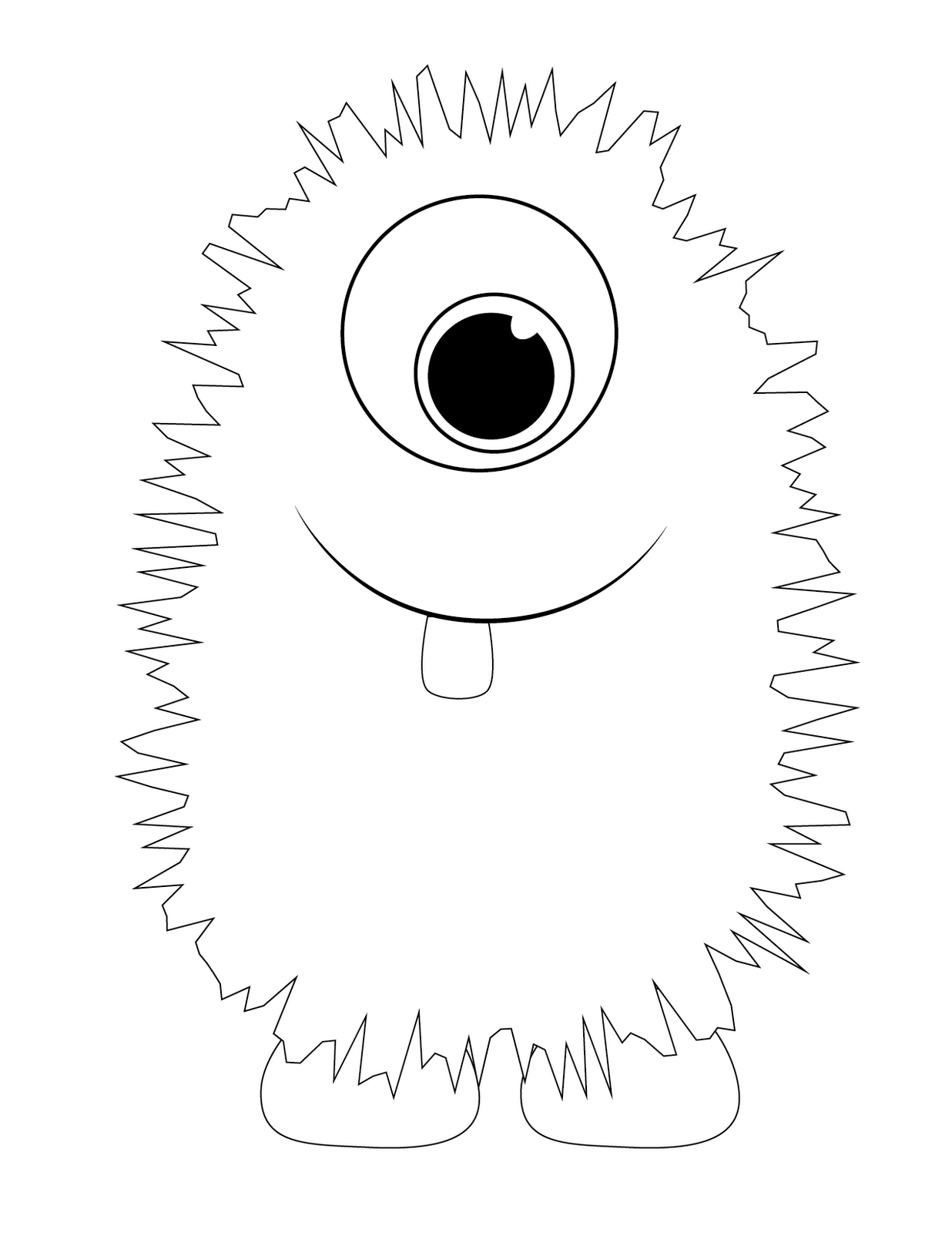 free printable monster coloring pages