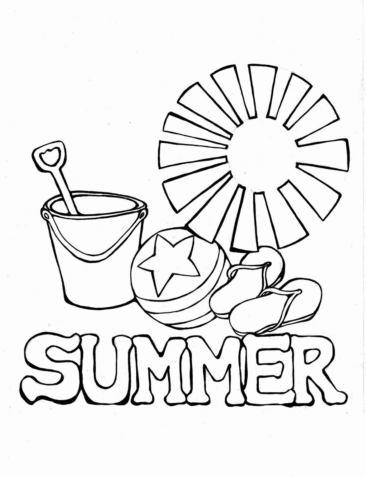 Coloring Pages Summer Coloring Pages For Kids Book Worksheet Preschool To Print Easy