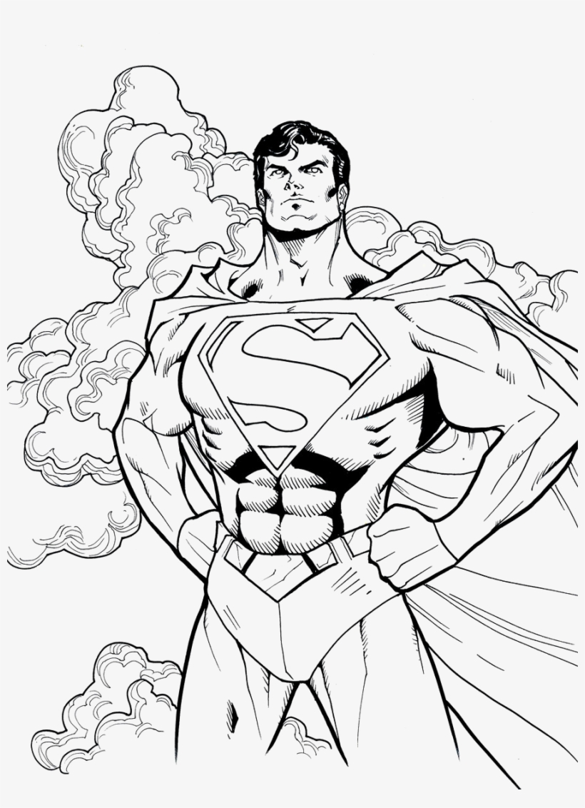 Coloring Pages Superman Book Page Flying Superman Coloring Pages Transparent PNG 896x1194 Free Download On NicePNG