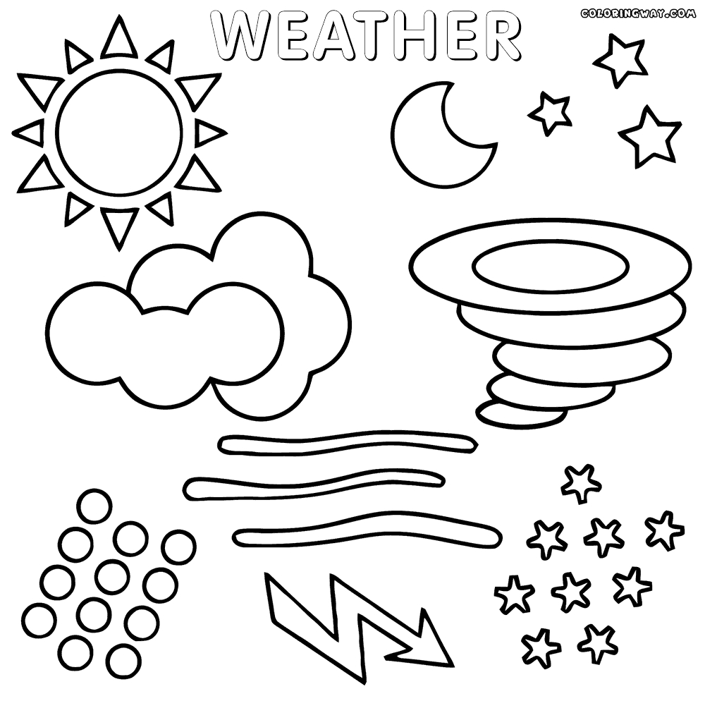 free weather coloring pages printable