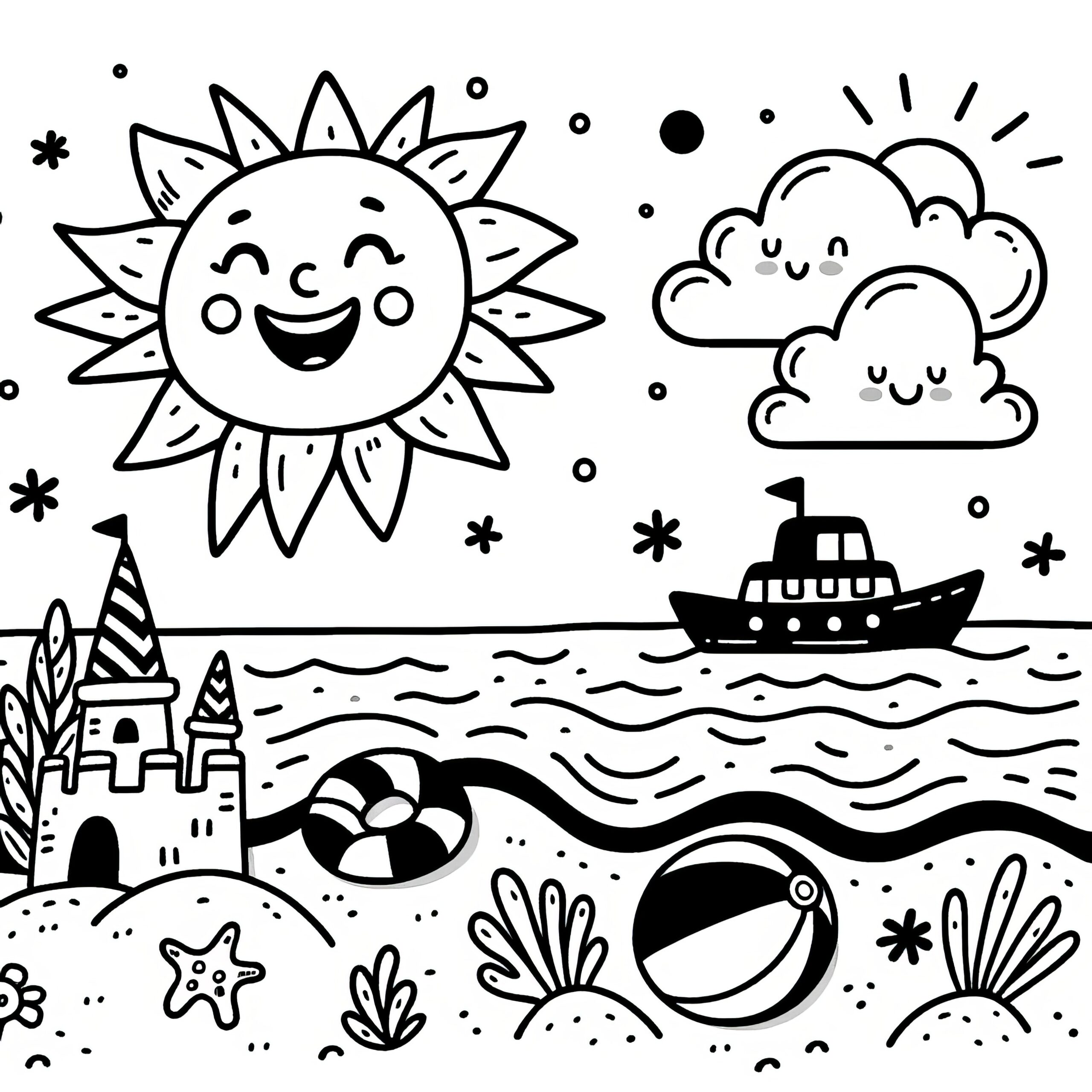 free coloring pages sunshine