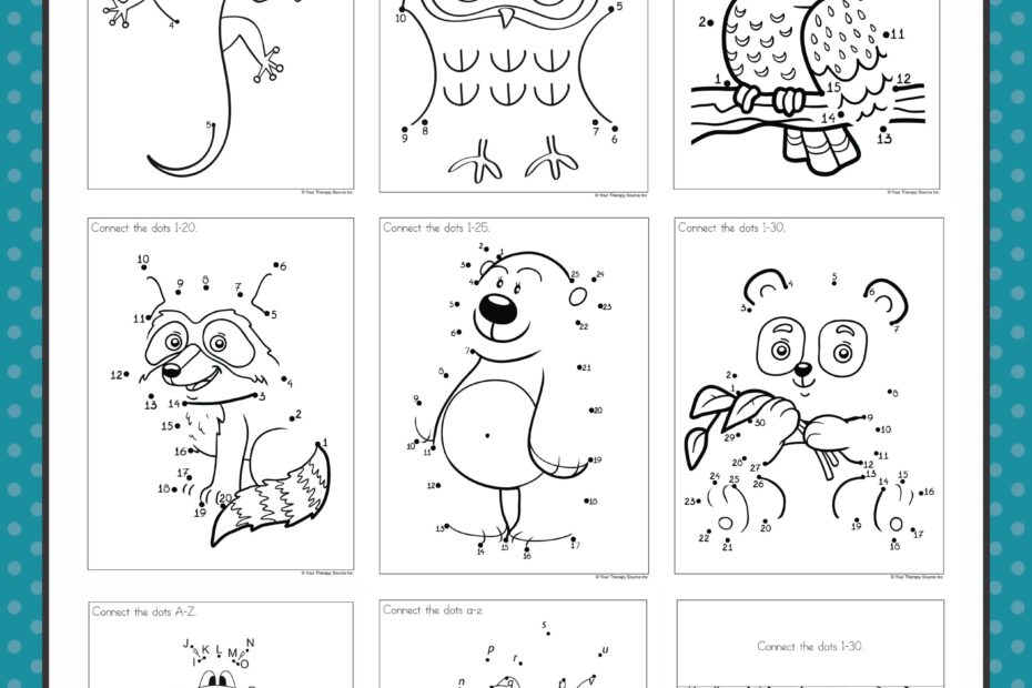 Connect The Dots Easy To More Difficult Growing Play